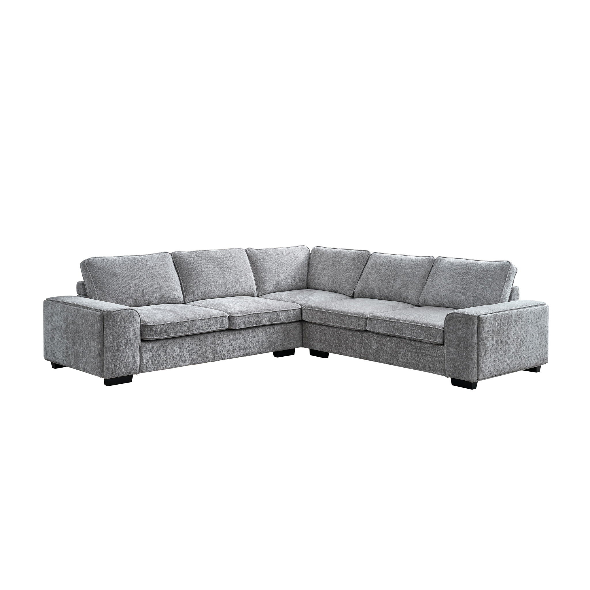 Dayne - 3 Piece Sleeper Sectional - Gray