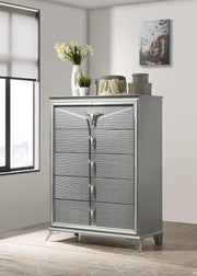 B024 - Chest - Olive Shimmer Silver