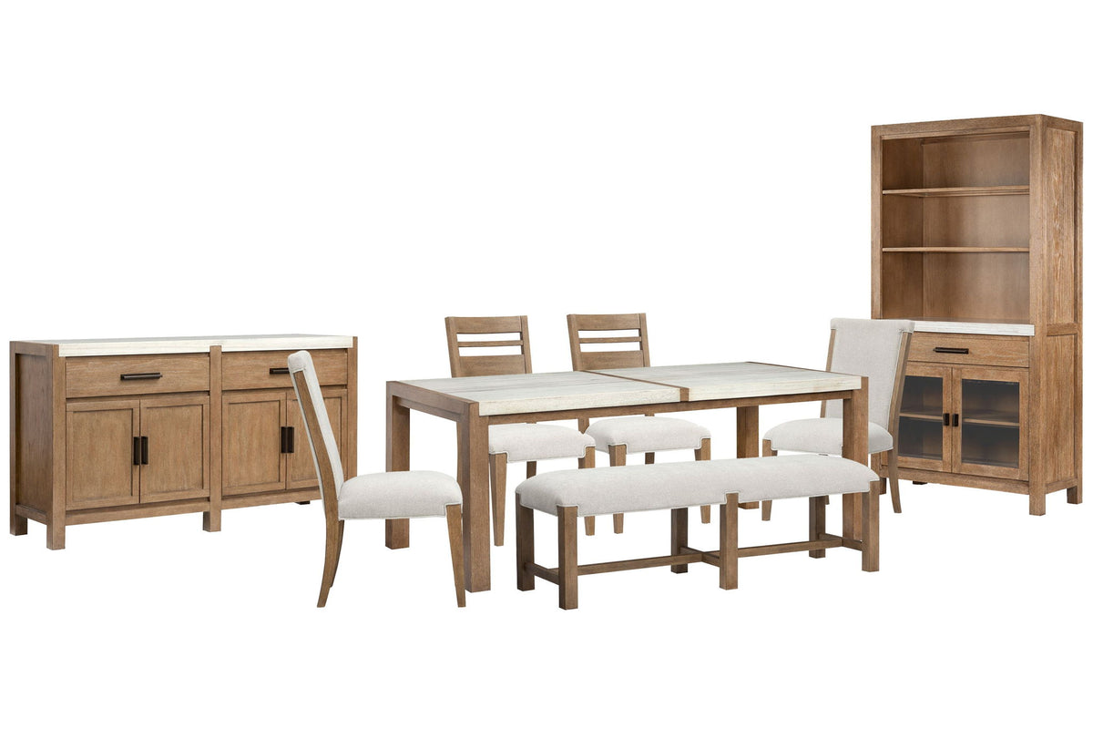 Plum Creek - 8 Piece Rectangular Dining Table Set