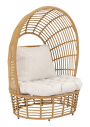 La Jolla - Accent Chair - White / Light Brown