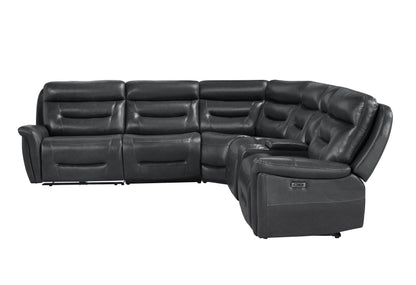 U8522 - Reclining Sectional - Blanche Charcoal