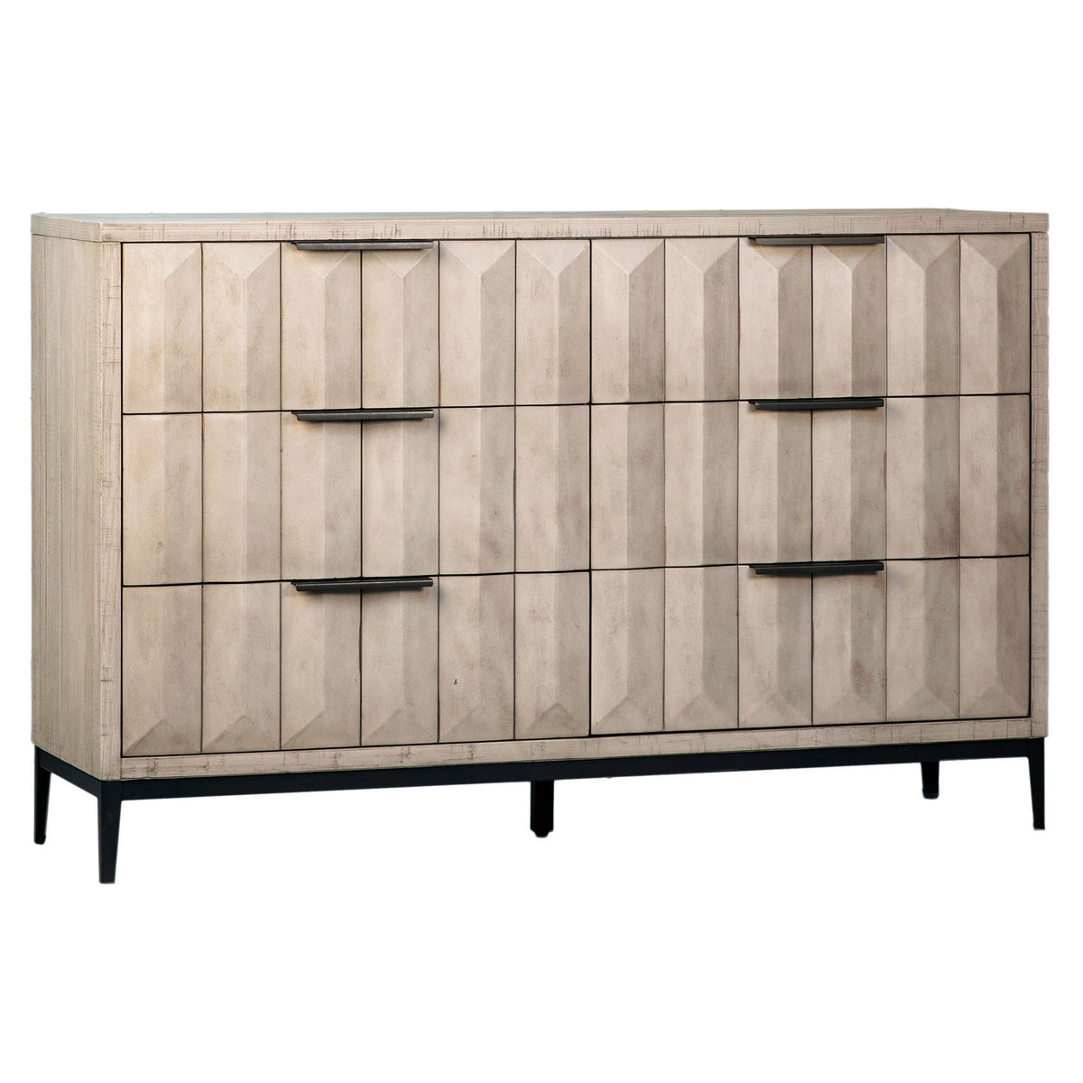 Aldwell - Dresser - Light Gray Wash And Black