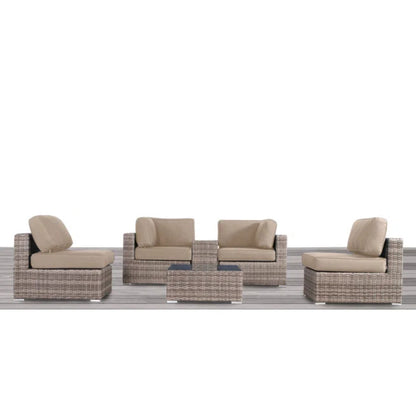 Outdoor Wicker Seating Group With Cushions