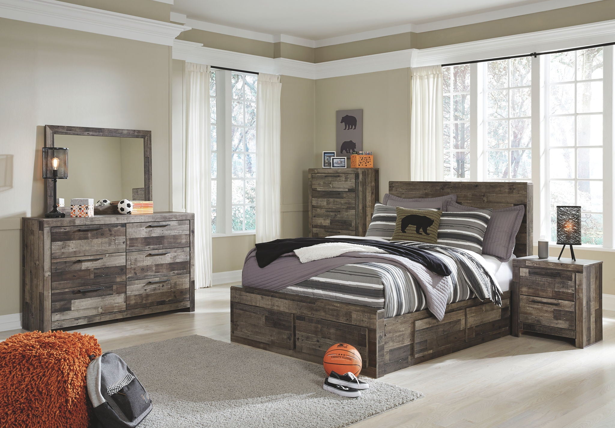 Derekson Youth Panel Bedroom Set - Thumbnail 3