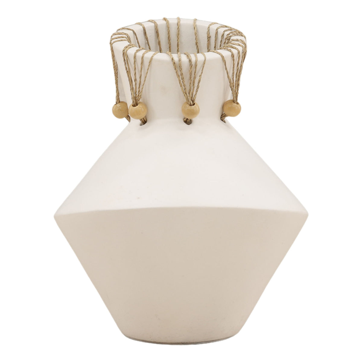 Tavo - Vase (Set of 2) - White And Natural