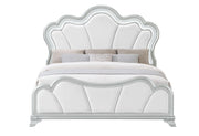 Aria - King Bed With LED - Silver