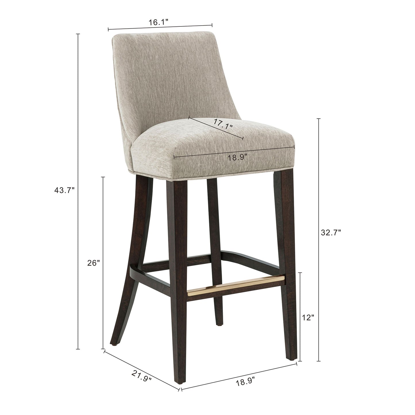 Beever - Barstool With Backrest