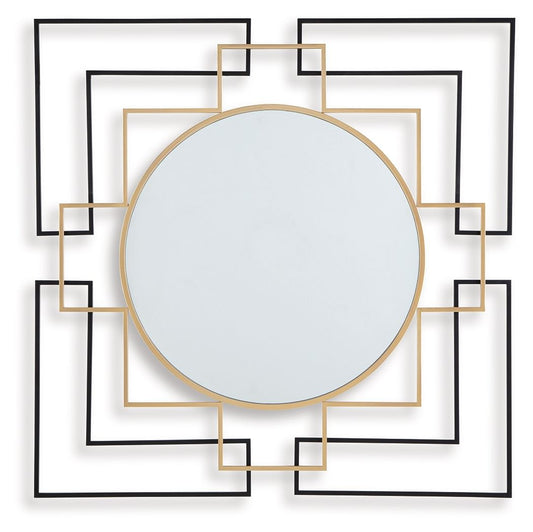 Oceanal - Black / Gold Finish - Accent Mirror