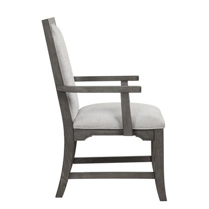 Lisbon - Dining Arm Chair (Set of 2) - Gray