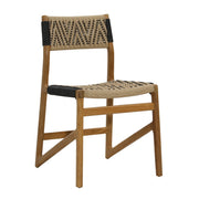 Lumen - Outdoor Dining Chair - Natural And Black