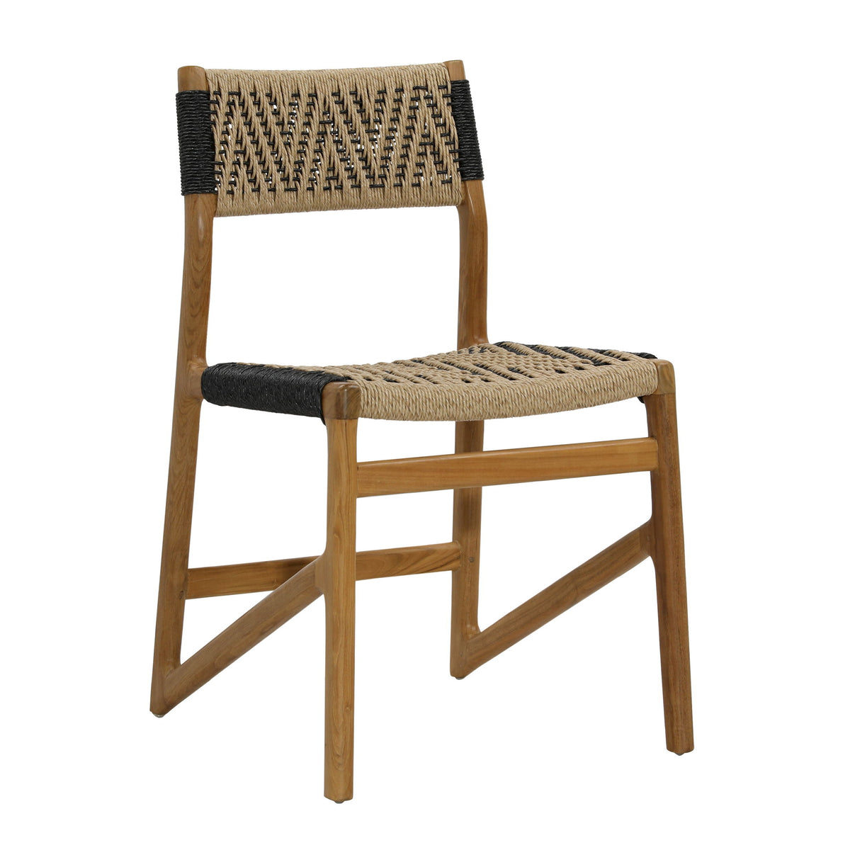 Lumen - Outdoor Dining Chair - Natural And Black