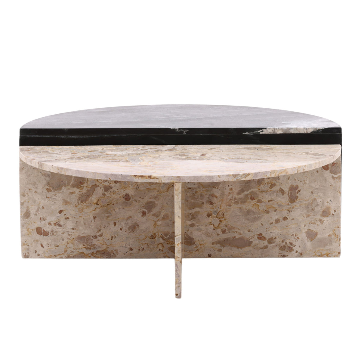 Harrington - Coffee Table (Set of 2) - Black And Cream