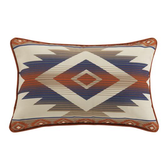 Aztec - Indoor/Outdoor Pillow 2 Per Carton - Orange / Blue
