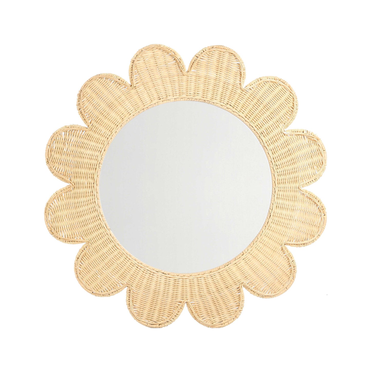 Coralie - Rattan Round Mirror