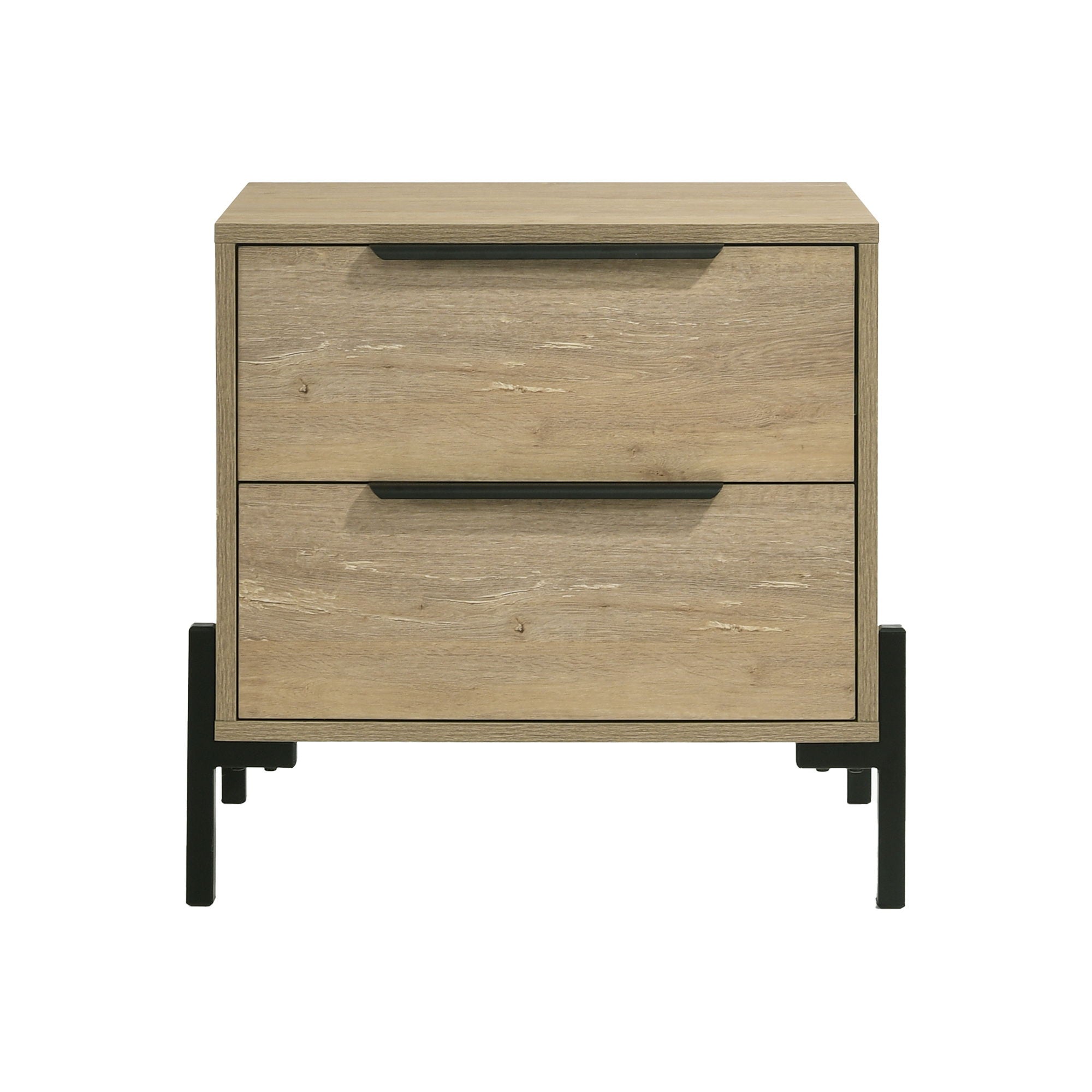 Newhall - Nightstand - Vintage Oak Melamine