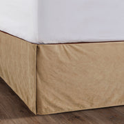Velvet Diamond - King Velvet Bed Skirt - Tan