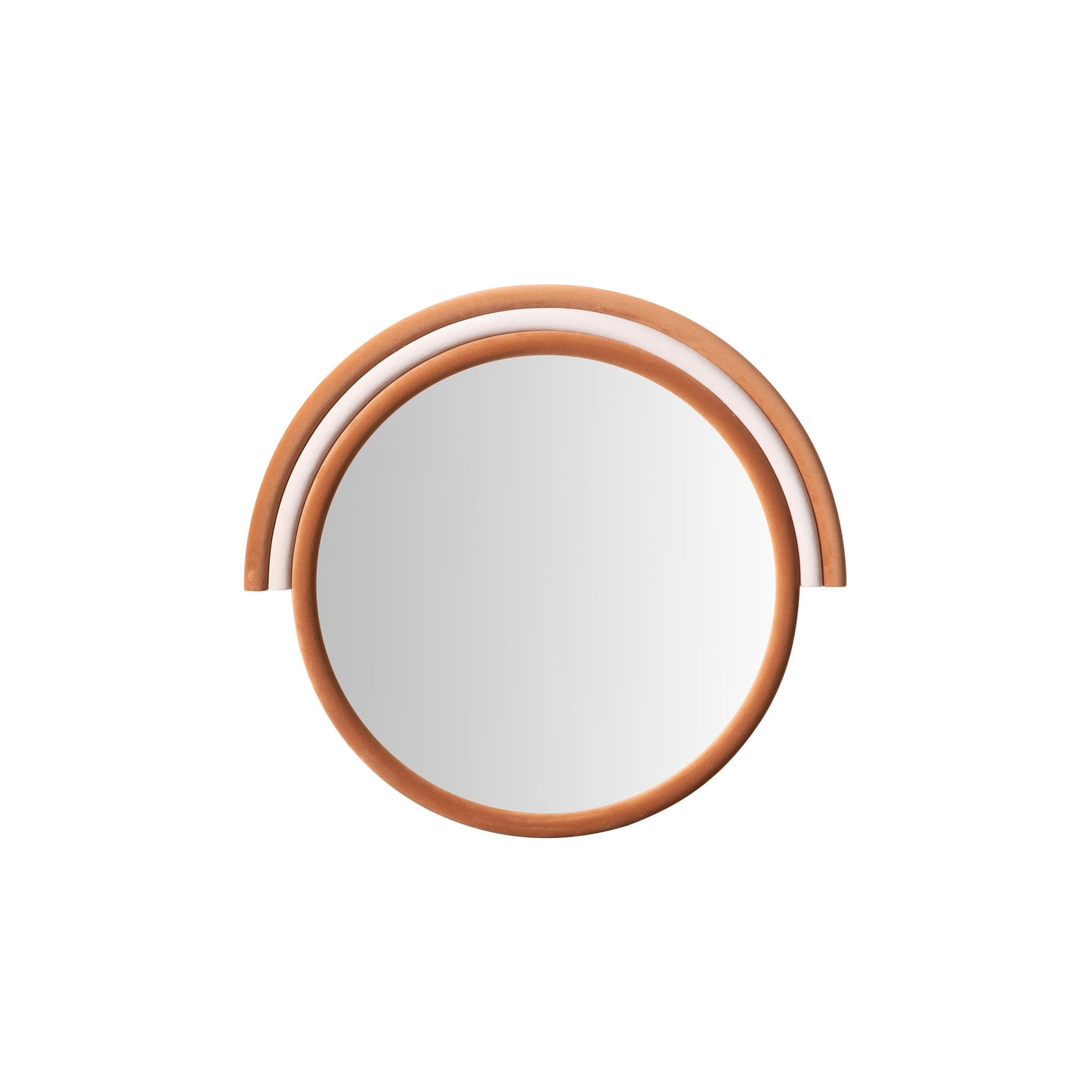 Lally - Velvet Round Wall Mirror