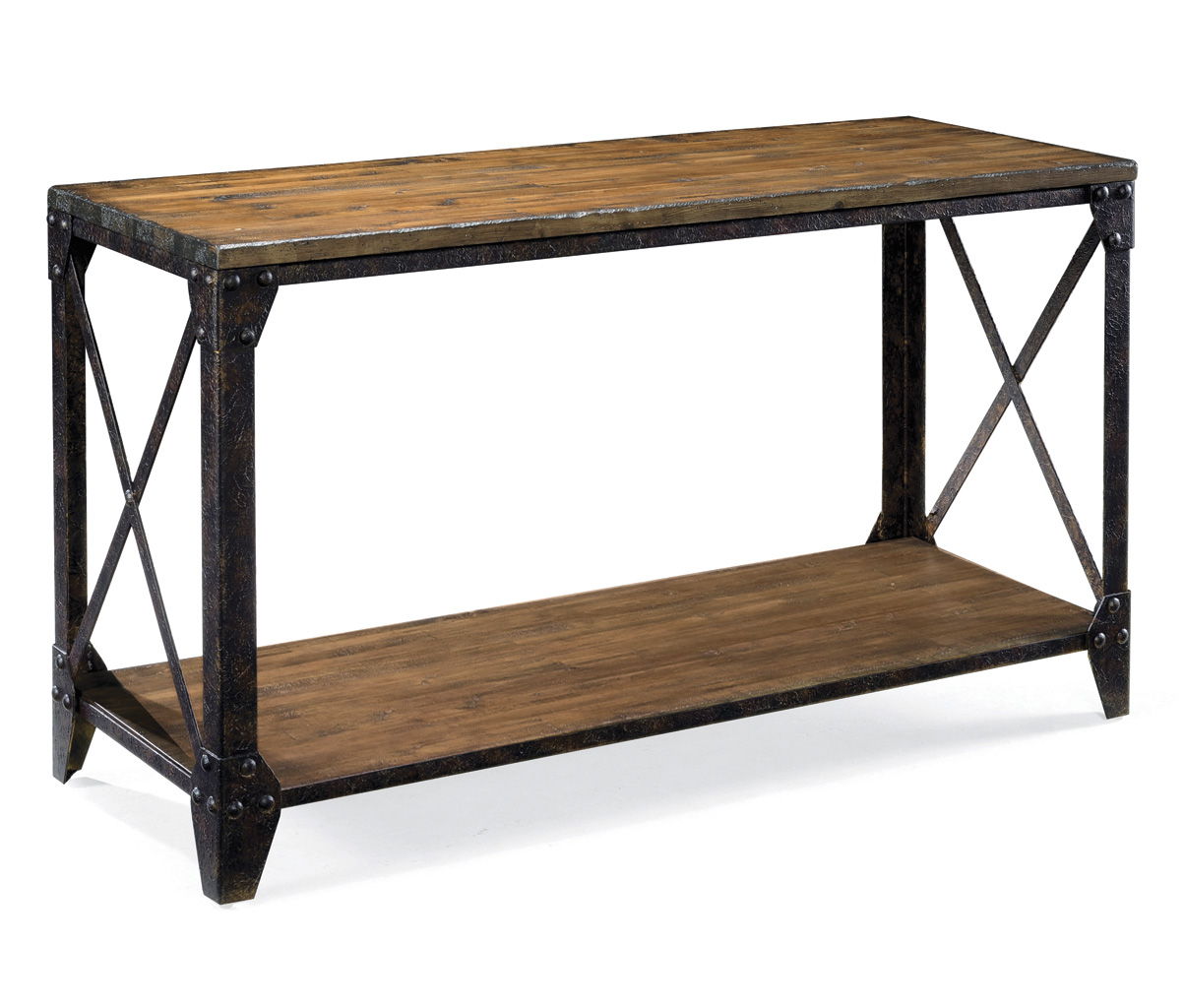 Pinebrook - Rectangular Sofa Table - Distressed Natural Pine