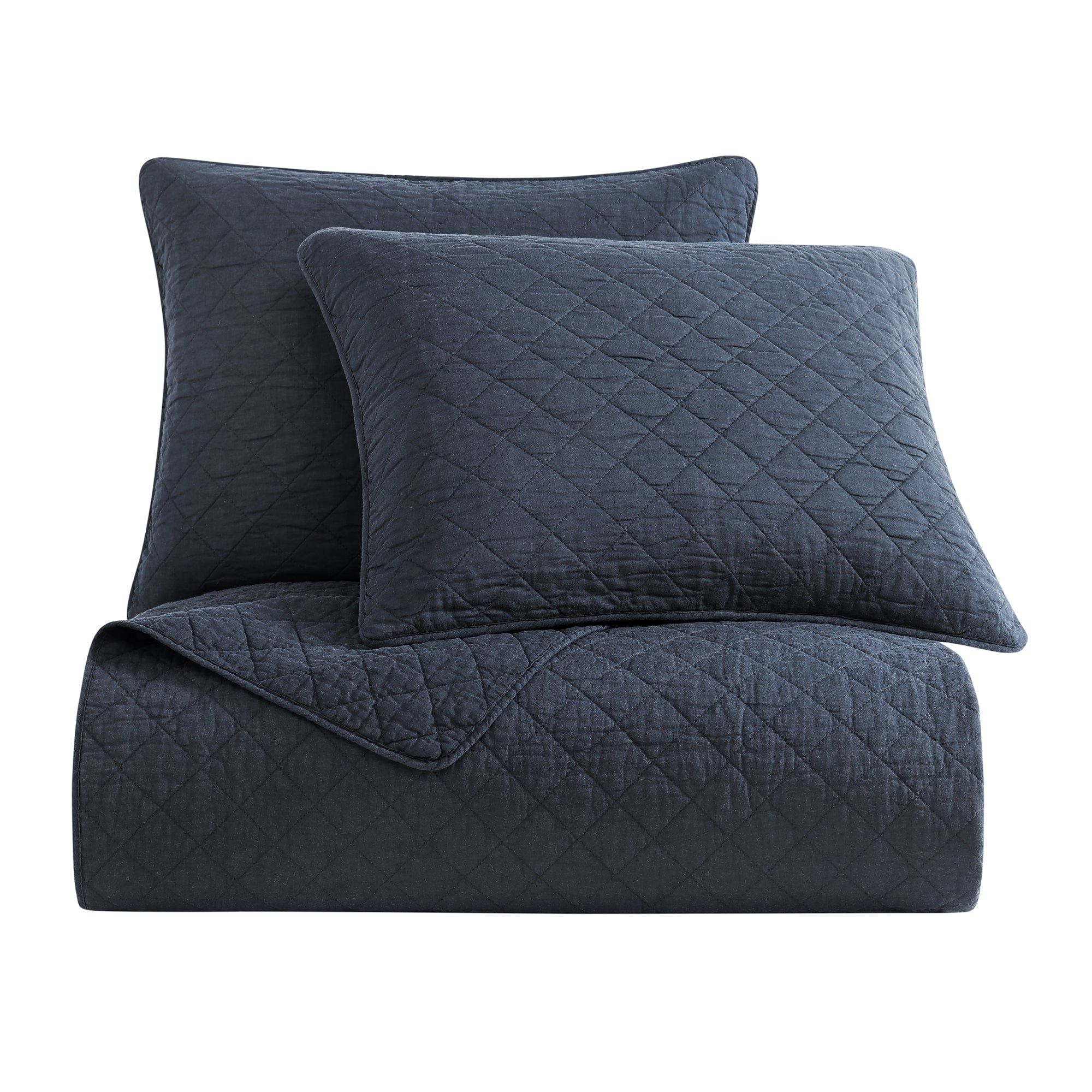 Cotton Comfort - Twin Quilt Set (Set of 2) - Navy
