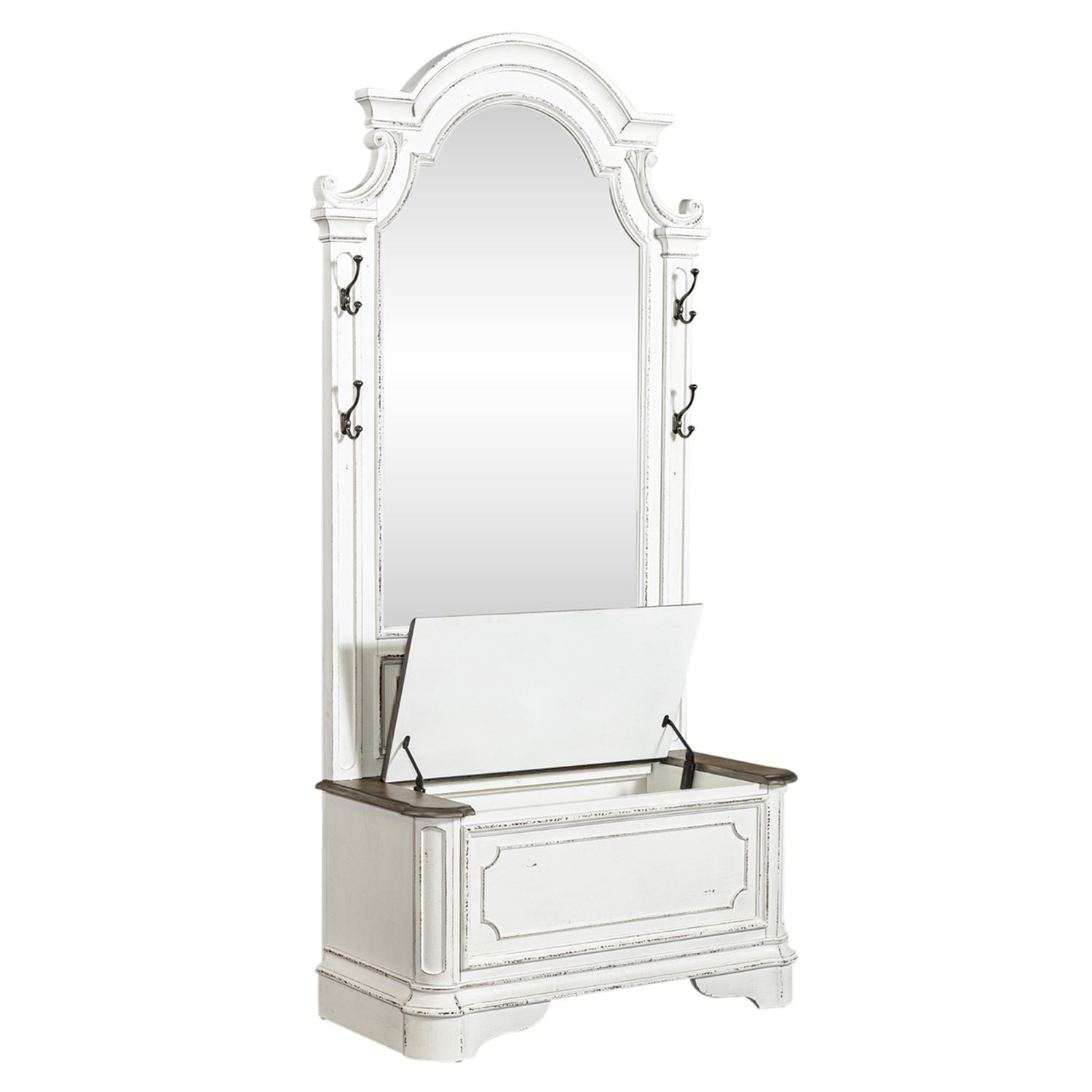 Magnolia Manor - 2 Piece Hall Tree - Antique White