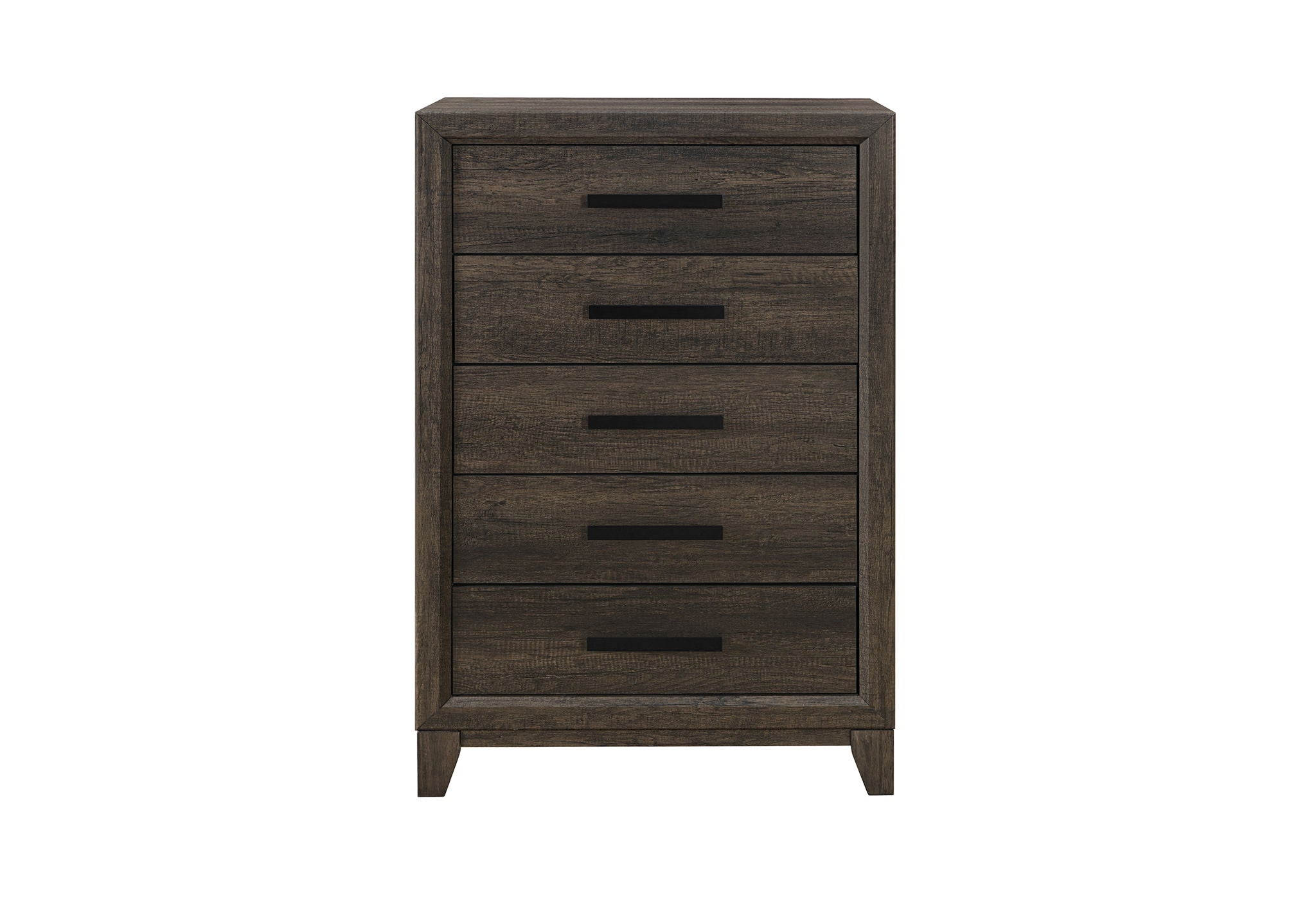 Harmony - 5 Piece Full Bedroom Set (Bed, Dresser & Mirror, Nightstand, Chest) - Dark Brown