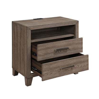 Harrisburg - 2 Drawer Nightstand - Walnut