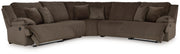 Top Tier - 5 Piece Reclining Sectional