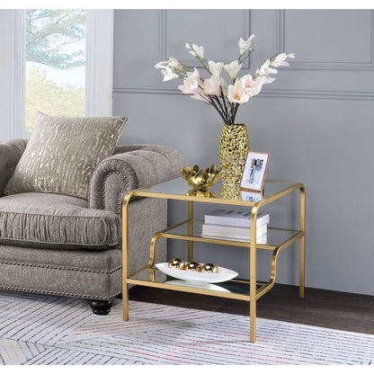 Astrid - End Table - Mirrored & Gold