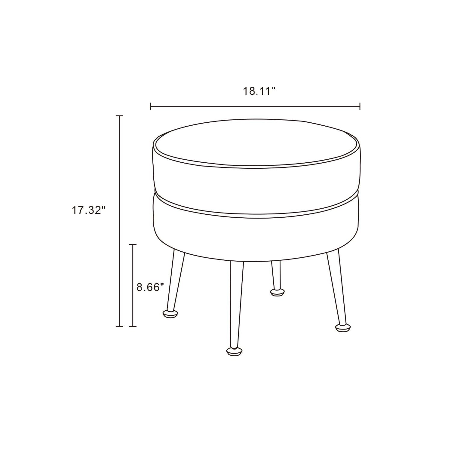 Bailey - Accent Ottoman