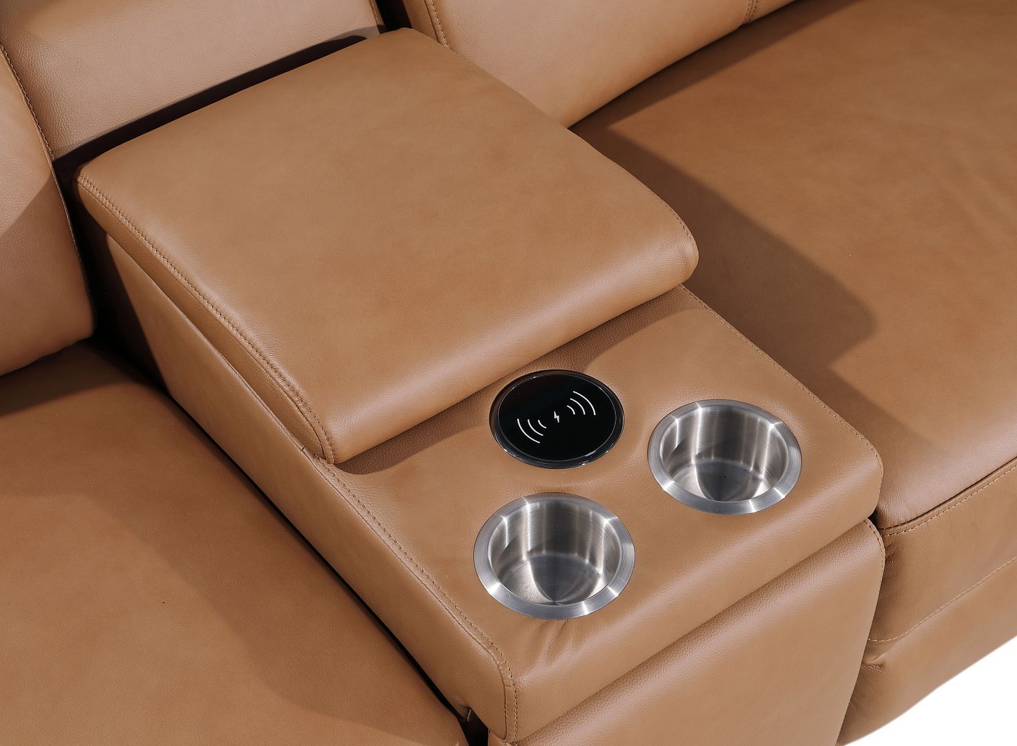 1246 - 12-Piece U-Shaped Modular Power Reclining Sectional With 4 Power Recliners And Power Headrests