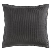 Stonewashed Cotton Waffle Weave - Euro Sham - Slate