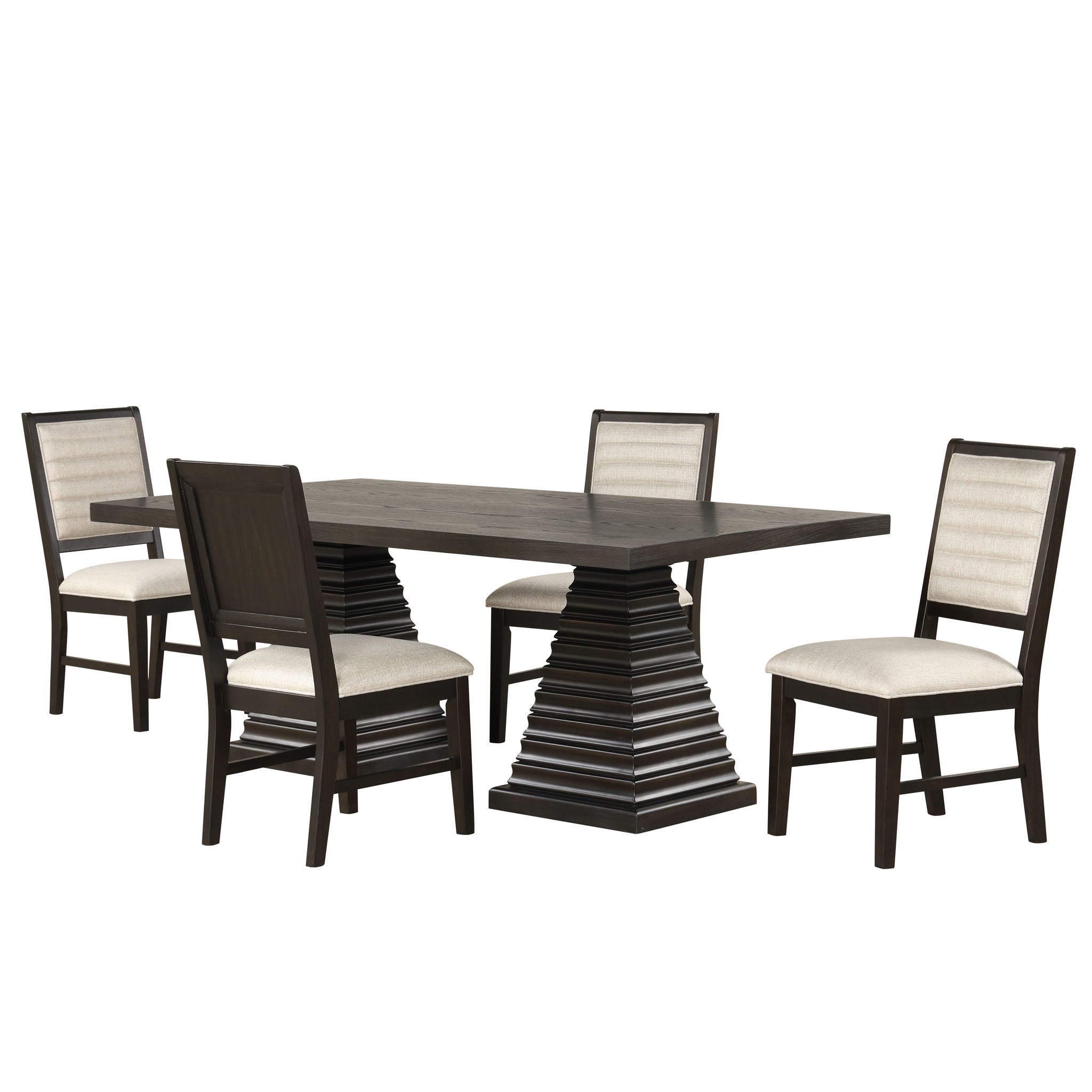 Plateau 78" Rectangle Dining Table Set