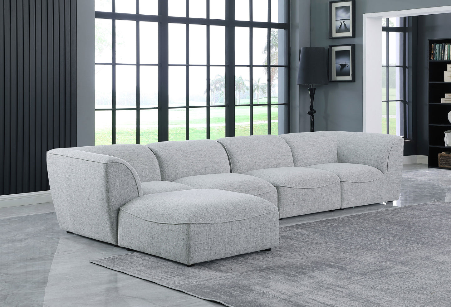 Miramar - Modular Sectional 5 Piece - Gray