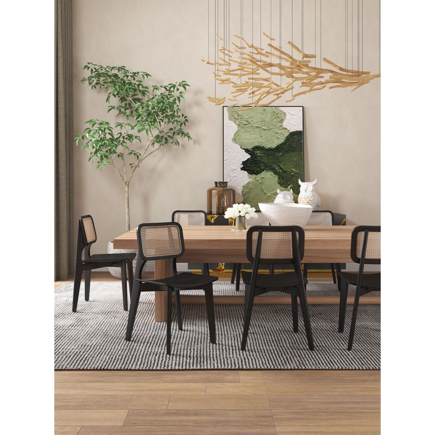 Versailles - Dining Chair With Cane Backrest (Set of 2)