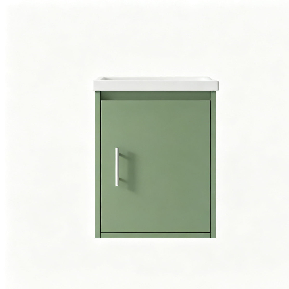 Floating Bathroom Vanity Combo, Wall Mounted Cabinet With Sink & Soft Close Doors For Small Bathrooms