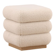 Rosana - Storage Stool - Cream And Light Natural