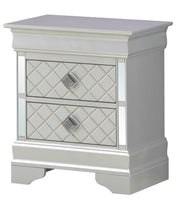 Verona - 24" Nightstand - Silver Champagne