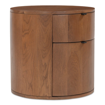 Theo - Two Drawer Nightstand - Brown