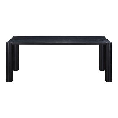 Post - Small Dining Table - Black Oak