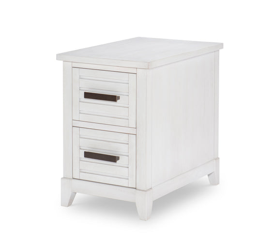 Edgewater Sand Dollar - Square Chairside Table - White
