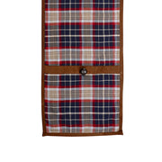 South Haven - Plaid Suede Runner - Blue / Red