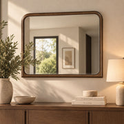Leanna - Mirror - Brown Oak