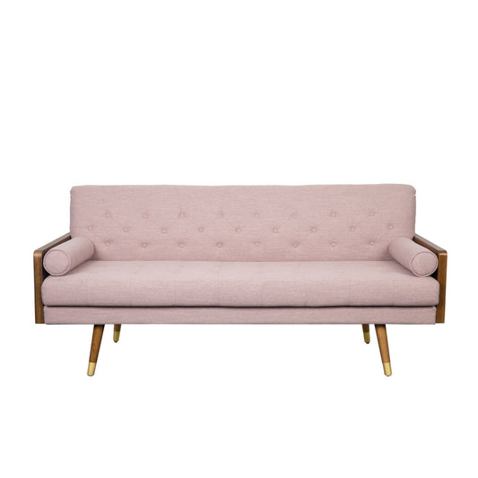 Aidan - Mid Century Modern Tufted Fabric Sofa