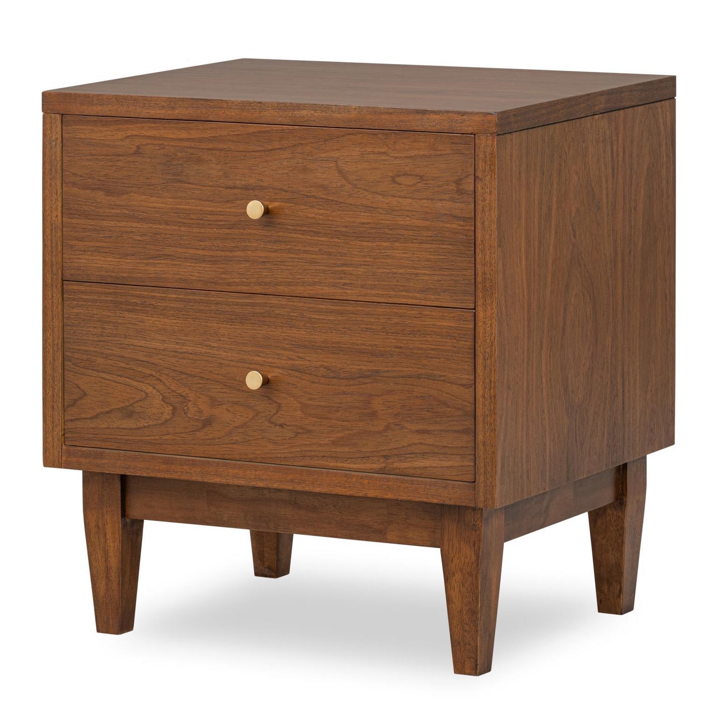 Fletcher - 2 Drawer Nightstand - Warm Amber