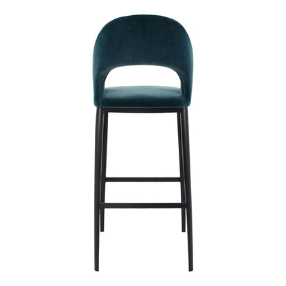 Roger - Barstool - Teal Velvet