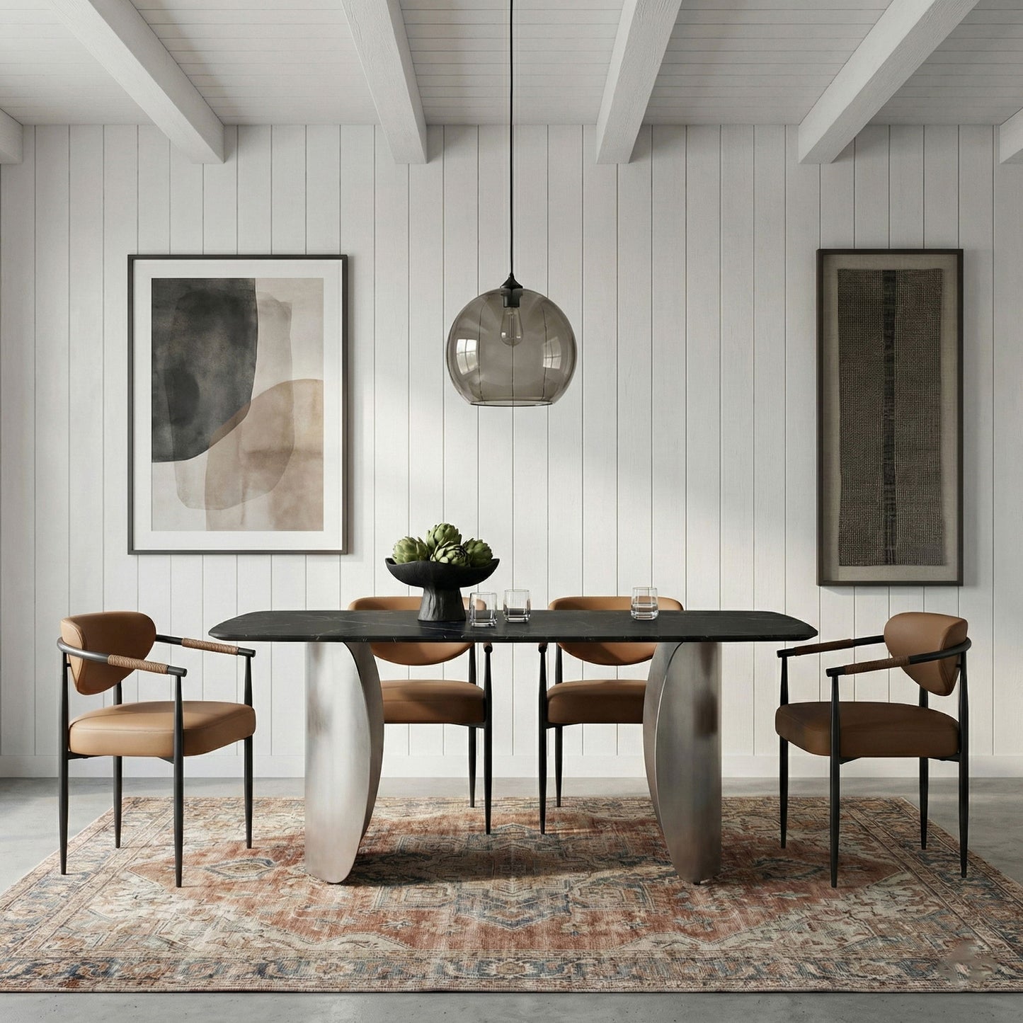 Virella - faux Leather Upholstered Dining Chair (Set of 2) - Black Base