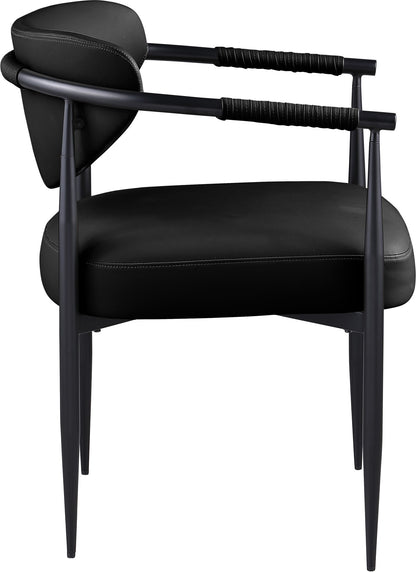 Virella - faux Leather Upholstered Dining Chair (Set of 2) - Black Base