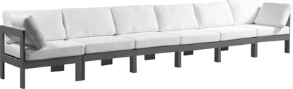 Nizuc - Outdoor Patio Modular Sofa With Frame - White