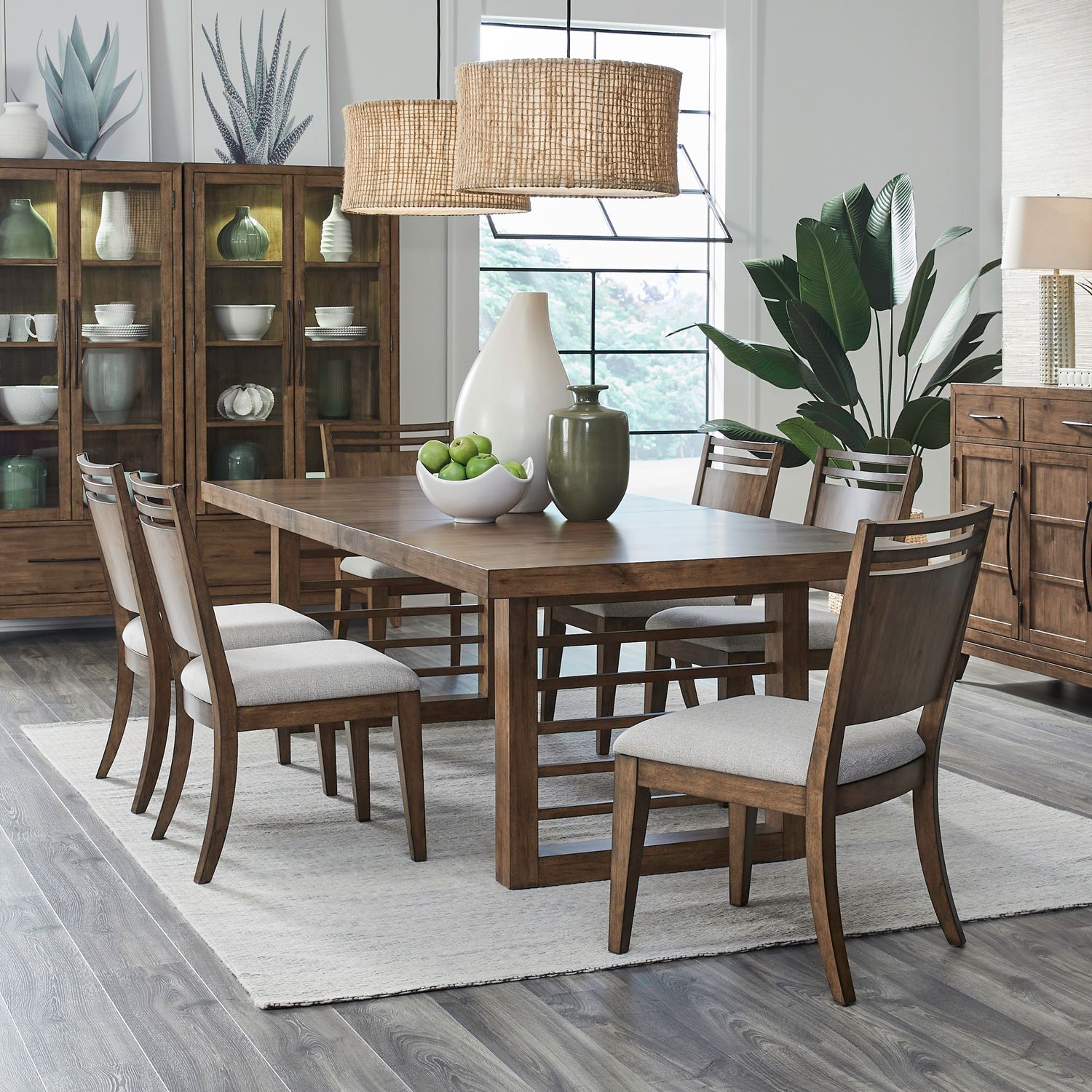 Shaker Lakes - Optional Double Pedestal Table Set