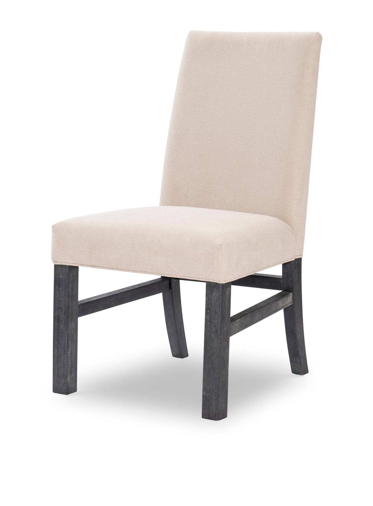 Westwood - Upholstered Side Chair (Set of 2) - Beige - Black Legs